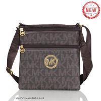 michael kors logo signature groot koffie crossbody zakken Winkel Hoenzadriel 9j4ys179